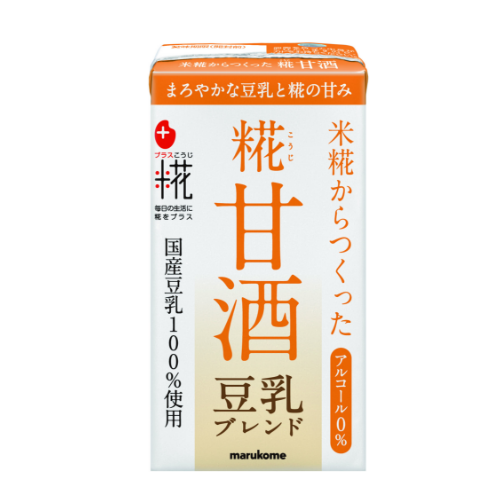 プラス糀 糀甘酒 豆乳ブレンド（ストロー付）125ml×18本【定期】