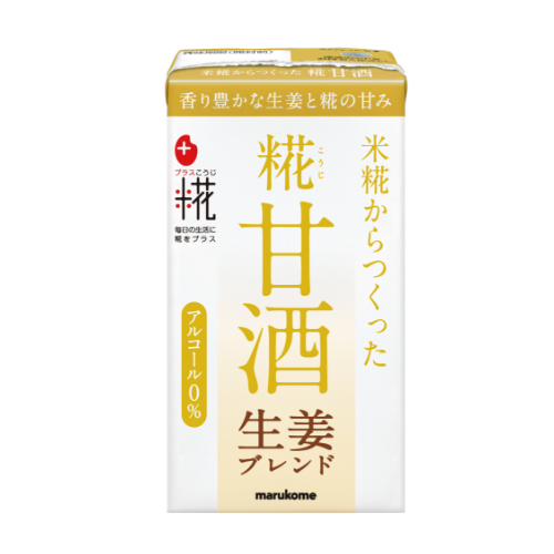 プラス糀 糀甘酒 生姜ブレンド（ストロー付）125ml×18【定期】