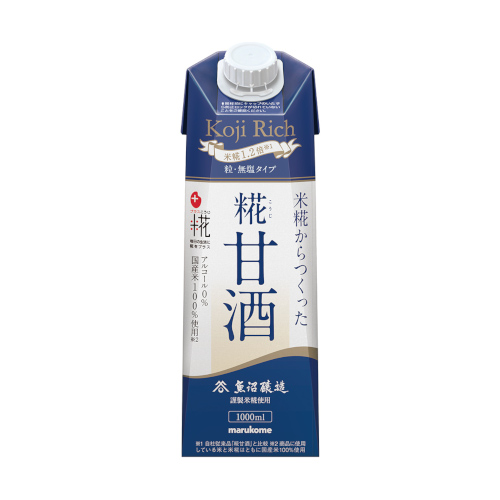 【定期販売】米糀からつくった糀甘酒　糀リッチ粒　1000ml×6