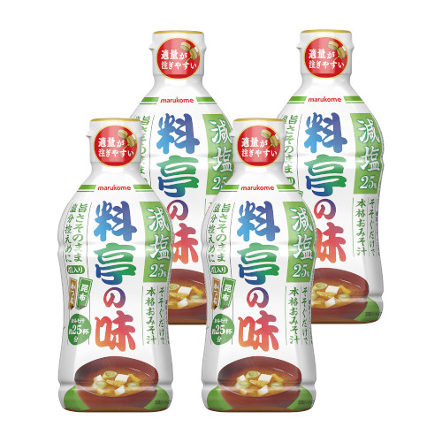 マルコメ 公式オンラインショップ液みそ料亭の味 減塩4本セツト 椀ショット 極