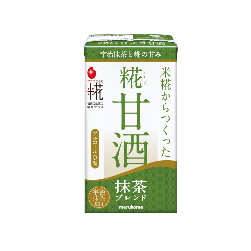 プラス糀 糀甘酒抹茶ブレンド（ストロー付）125ml×18本