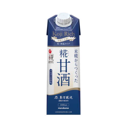 プラス糀 糀甘酒LL 糀リッチ粒 1000ml×6本
