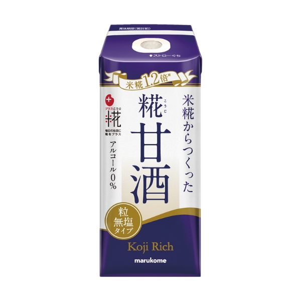 プラス糀　糀甘酒　糀リッチ粒　165ml×12