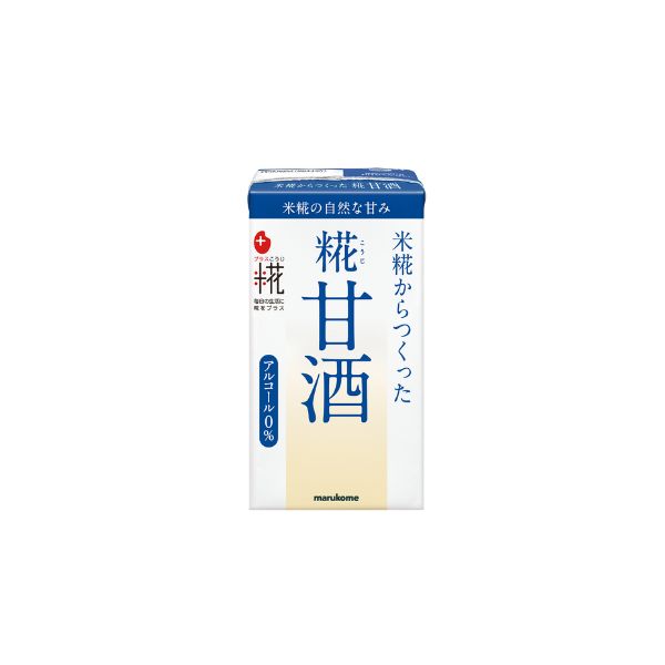 【定期販売】プラス糀 糀甘酒（ストロー付）125ml×18本×2箱