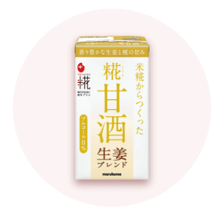 プラス糀 糀甘酒 生姜ブレンド（ストロー付）125ml×6本
