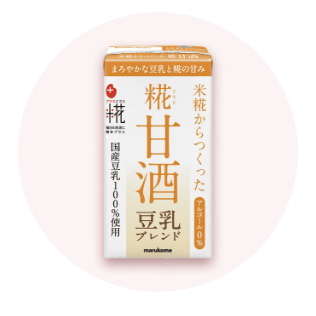 プラス糀 糀甘酒 豆乳ブレンド（ストロー付）125ml×6本
