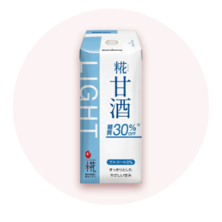 プラス糀 糀甘酒 ライト（ストロー付）125ml×6本