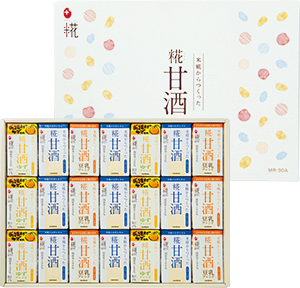 贈答用 糀甘酒ストロー付 21本詰め合わせセット